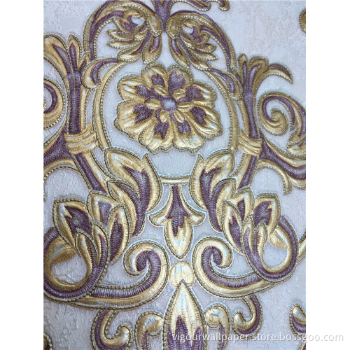 106cm Damast Muster Wandpapier Blume Tapete